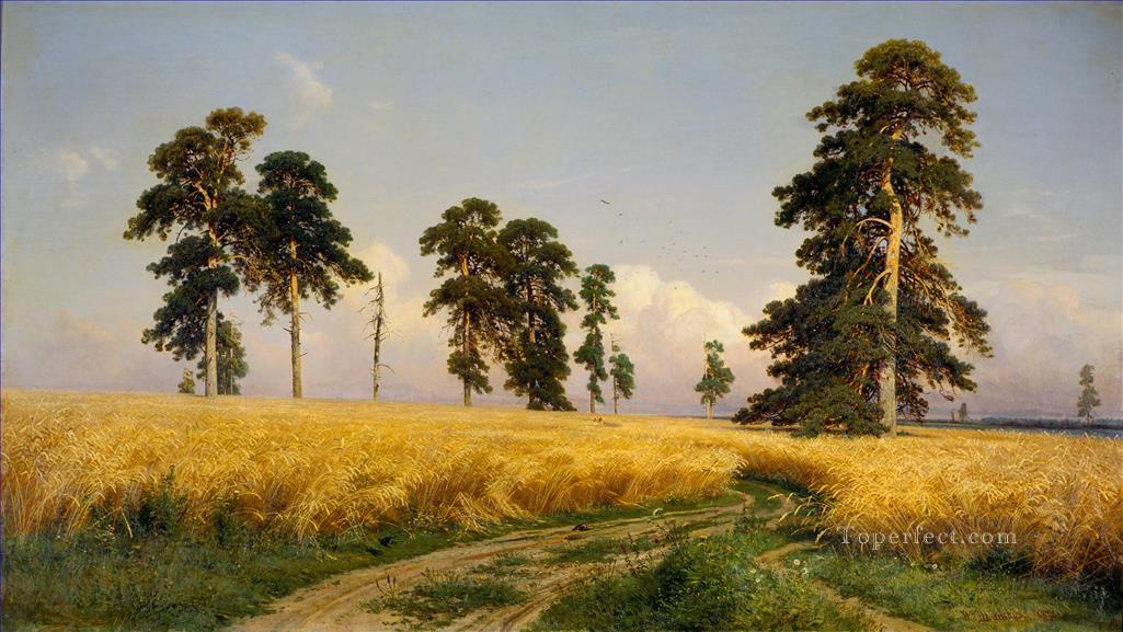 Rye The Field of Wheat classical landscape Ivan Ivanovich Oil Paintings